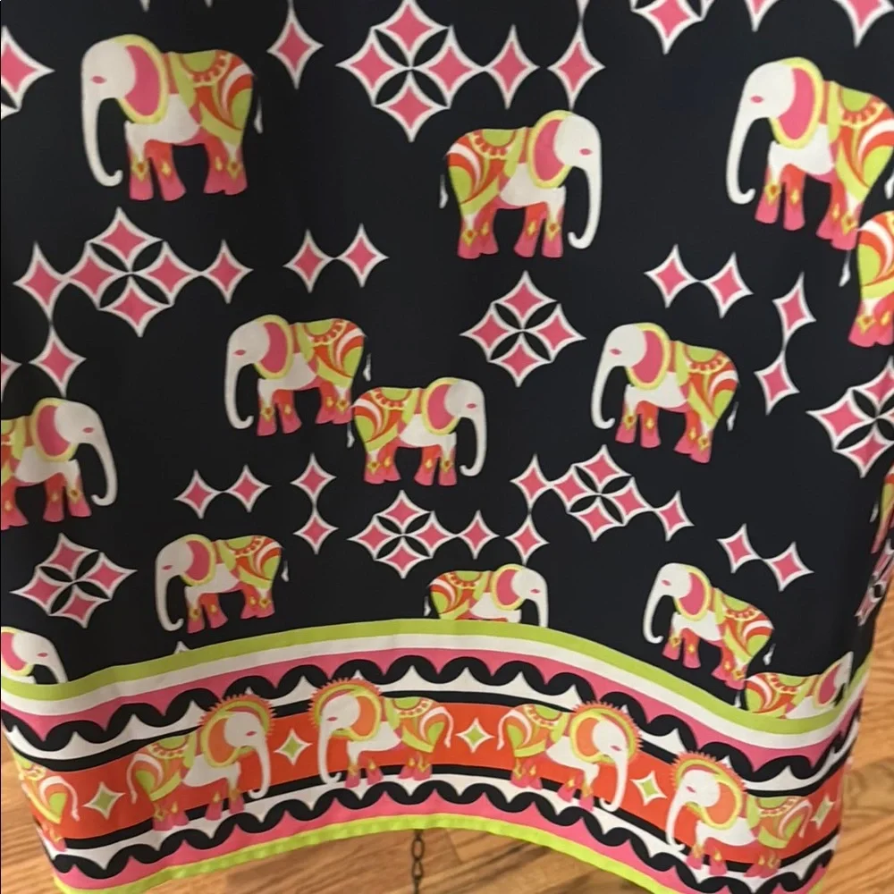 Elephant Print Sleeveless Dress - Picture 3 of 4